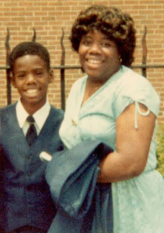 <p>Courtesy Colman Domingo</p> Colman Domingo and his mother Edith Bowles in the early 1980s