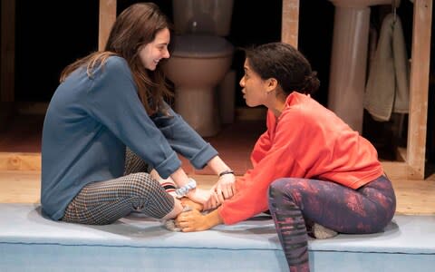 Tanya Reynolds and Rebekah Murrell in Scenes with Girls - Credit: Alastair Muir