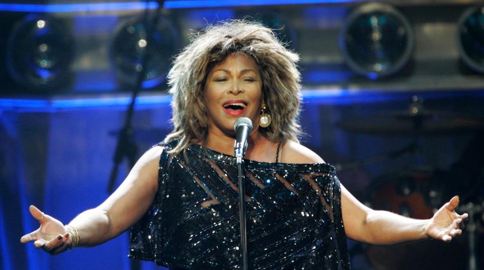Tina Turner at a concert in 2008.