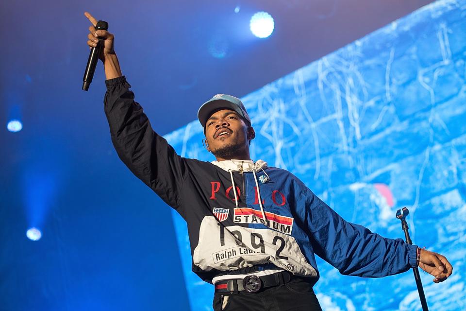 Chance the Rapper in Ralph Lauren. - Credit: WireImage