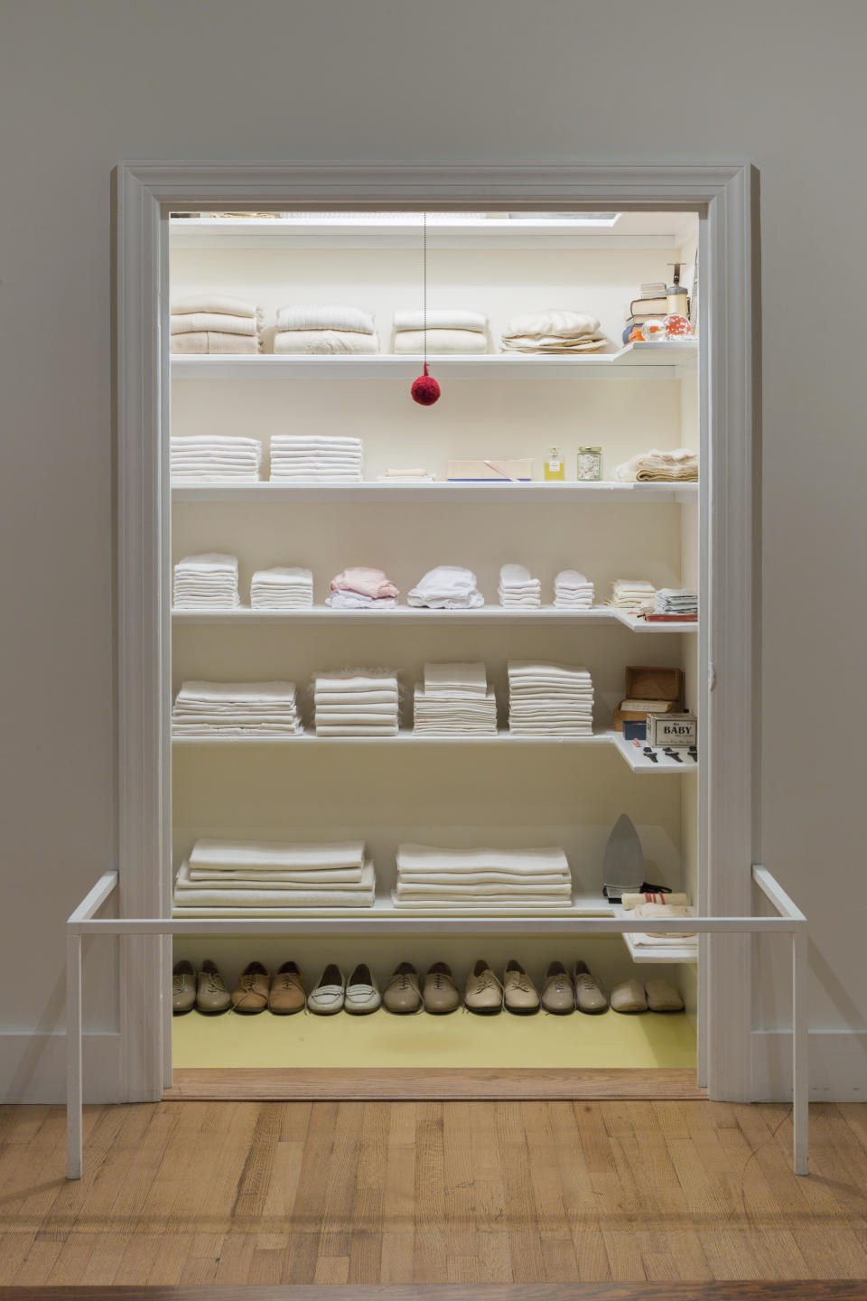 This 2017 photo provided by The Metropolitan Museum of Art shows an installation view of "Sara Berman's Closet." The exhibit runs through Sept. 5, 2017 at the museum in New York. (The Metropolitan Museum of Art via AP)