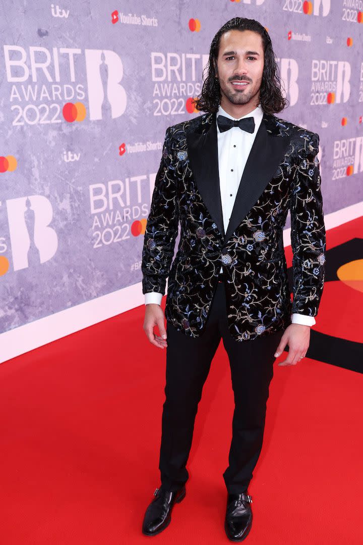 graziano di prima attends the brit awards 2022 at the o2 arena