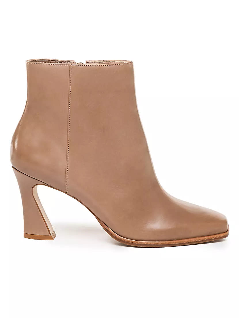 Bowery Leather Heeled Booties