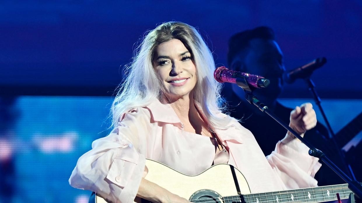 Shania Twain performs at the grand opening of her Come On Over Residency at Bakkt Theater at Planet Hollywood Resort & Casino on May 10, 2024 in Las Vegas. (Photo by Denise Truscello/Getty Images for Live Nation)