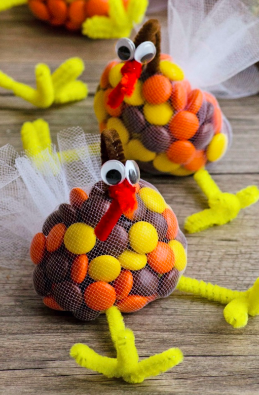 <p>Clean & Scentsible</p><p>You might have trouble keeping your kids from eating these cute turkeys after they make them! But they’ll look so cute scattered around the Thanksgiving table. See the easy tutorial at <a href="https://www.cleanandscentsible.com/turkey-treats/" rel="nofollow noopener" target="_blank" data-ylk="slk:Clean & Scentsible;elm:context_link;itc:0;sec:content-canvas" class="link "><em>Clean & Scentsible</em></a>.</p>