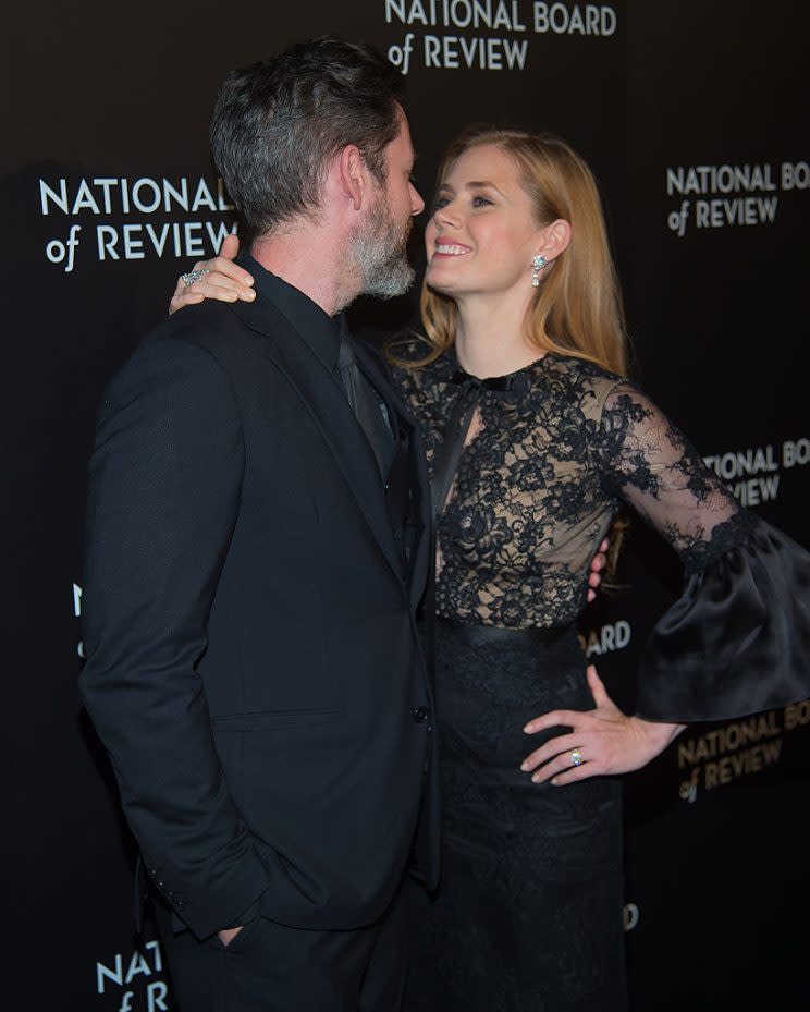 Amy Adams with her husband, Darren De Gallo. (Photo: Getty Images) 