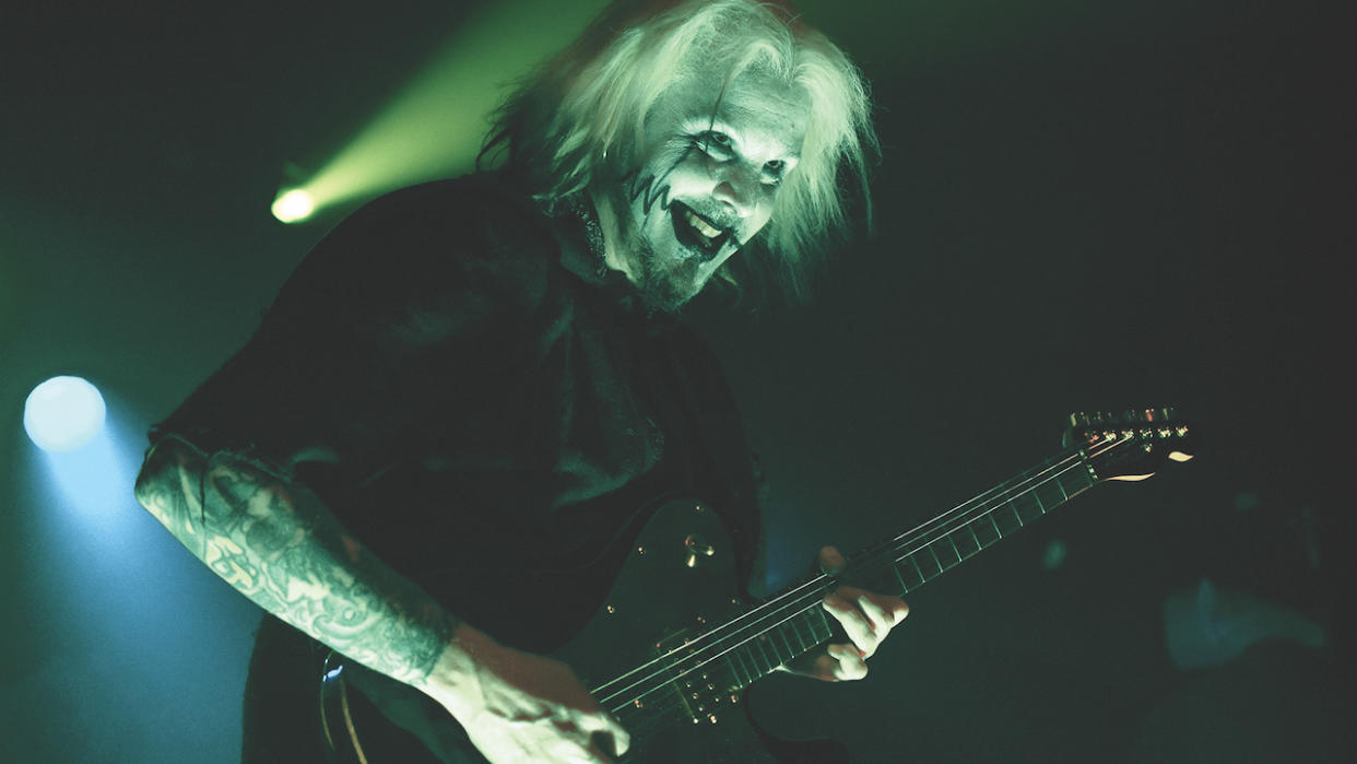  John 5 performs onstage. 