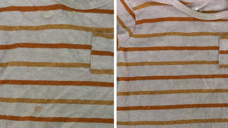 Before and after using Branch Basics' Laundry Kit. - Elisabeth Sherman/CNN Underscored