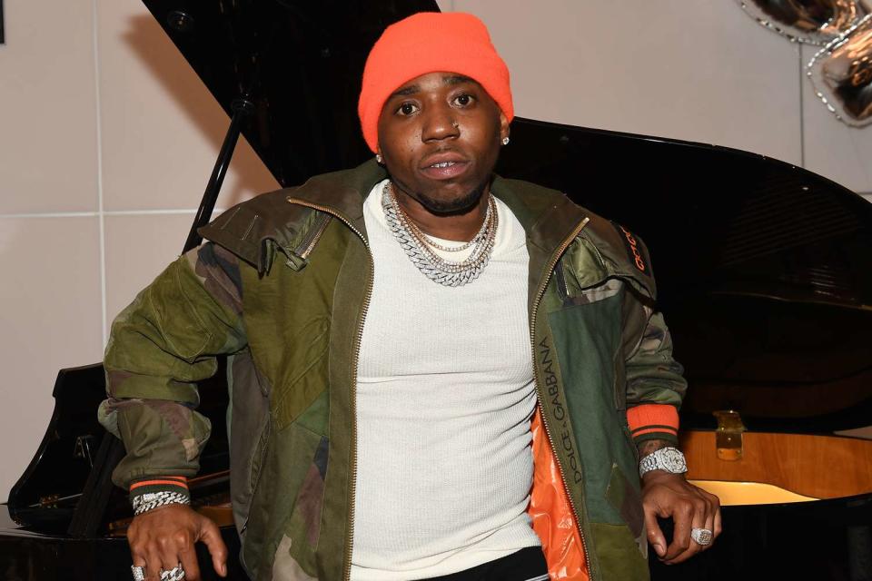 <p>Paras Griffin/Getty </p> YFN Lucci in Atlanta in December 2019