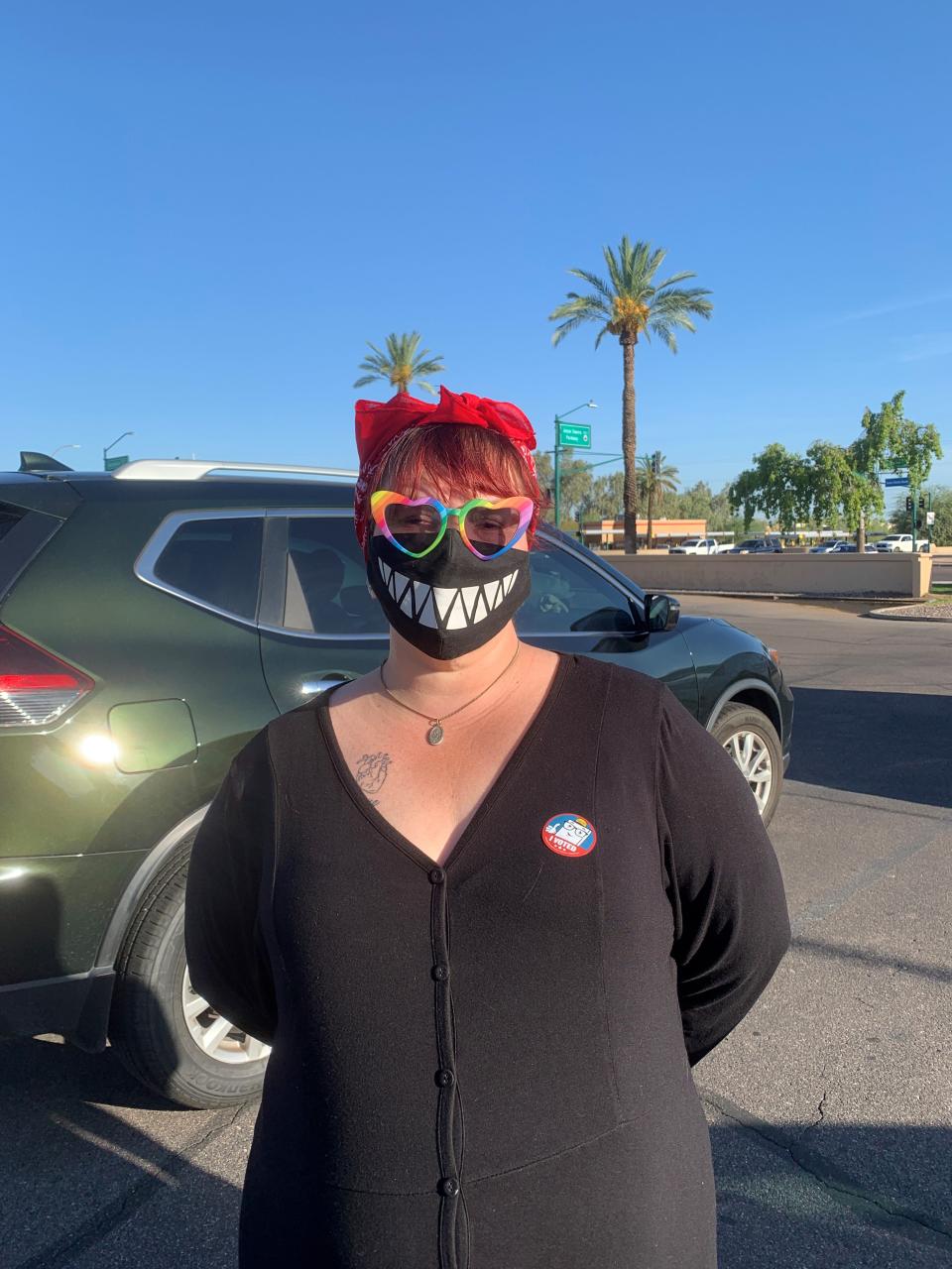 Jacqueline Graham, 41, who lives in South Phoenix said she had women’s rights in her mind when she cast her vote.