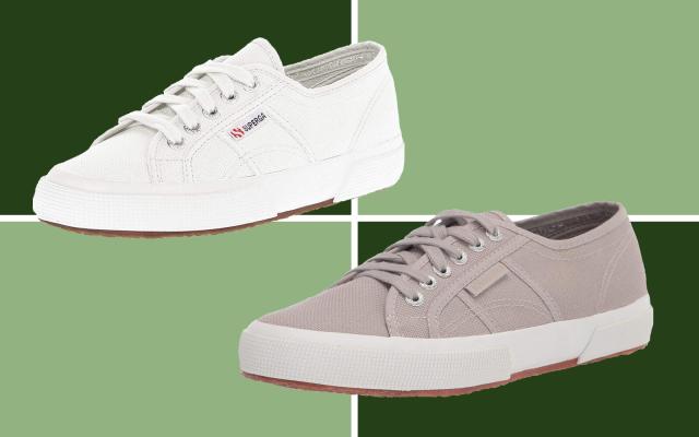 Kate Middleton's Superga Sneakers: White Canvas Cotu Classic 2750