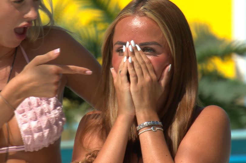 Nicole Samuel is left shocked on Love Island