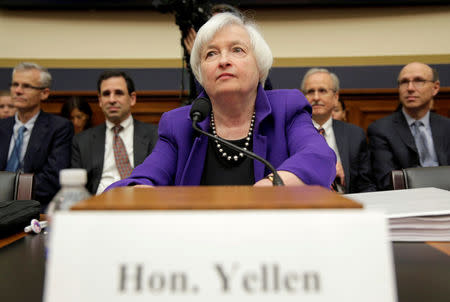 Federal Reserve Chairman Janet Yellen delivers the semi-annual testimony on the "Federal Reserve's Supervision and Regulation of the Financial System" before the House Financial Services Committee in Washington, U.S., September 28, 2016. REUTERS/Joshua Roberts