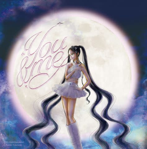 <p> Courtesy of YG Entertainment/ Interscope Records</p> Jennie's "You & Me" cover art by Naoko Takeuchi