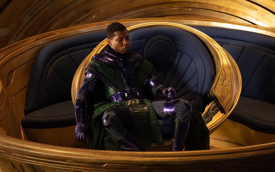 Majors as Kang the Conquerer in Ant-Man and the Wasp: Quantumania