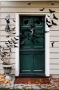 <p>Go big, bold, and batty this Halloween with a display you can DIY.<br></p><p><strong><a href="https://www.countryliving.com/diy-crafts/how-to/a4715/31-days-of-halloween-bat-filled-front-door/" rel="nofollow noopener" target="_blank" data-ylk="slk:Get the tutorial;elm:context_link;itc:0;sec:content-canvas" class="link ">Get the tutorial</a>.</strong> </p>