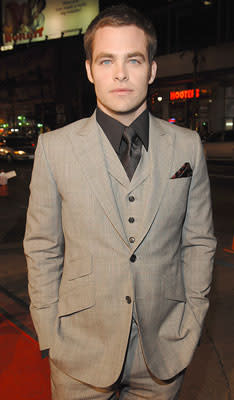 Chris Pine at the Hollywood premiere of Universal Pictures' Smokin' Aces