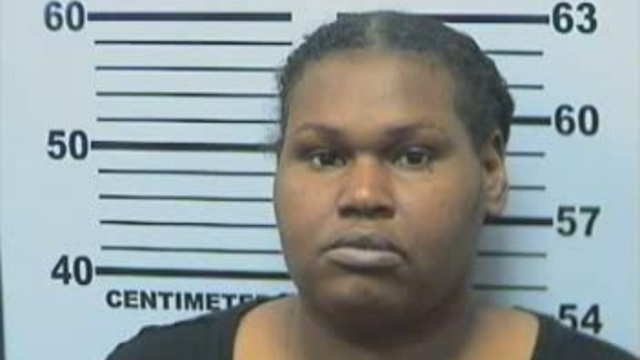 32-year-old Bianca Smith Calhoun, who is charged with soliciting for prostitution.