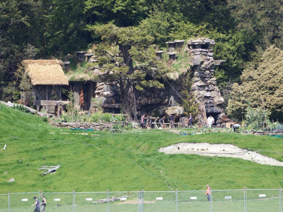 A set for "The Hobbit: An Unexpected Journey" in a remote valley in on the South Island of New Zealand.