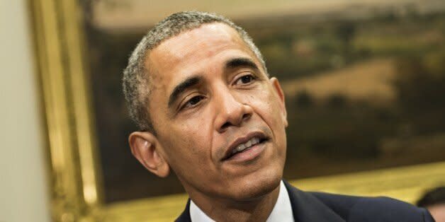 US President Barack Obama speaks with business leaders in the Roosevelt Room of the White House May 20, 2014 in Washington, DC. AFP PHOTO/Brendan SMIALOWSKI        (Photo credit should read BRENDAN SMIALOWSKI/AFP/Getty Images) (Photo: )