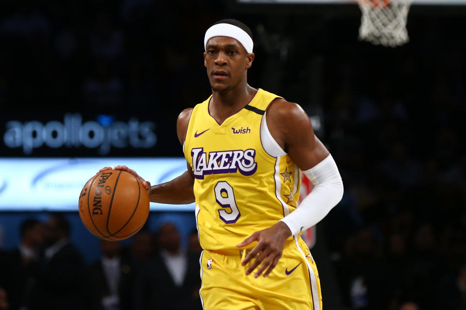 Rajon Rondo suffered a thumb injury during practice on Sunday at Walt Disney World. 