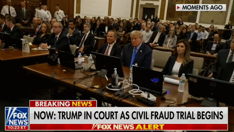 A GIF shows the lights changing on a court room laptop. 