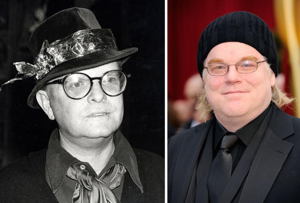 Truman Capote and Philip Seymour Hoffman