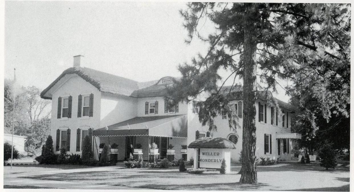 The Weller Wonderly Funeral Home in the 1940s in Fremont.