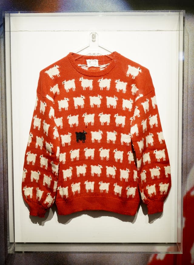 Diana’s black sheep jumper sells at auction for almost £1m