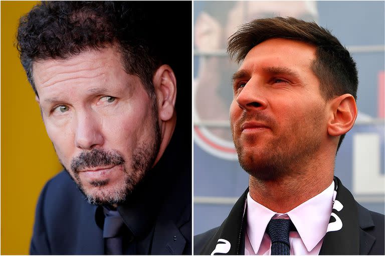 Diego Simeone y Lionel Messi, reconocidos en la gala de los Premios MARCA de España.