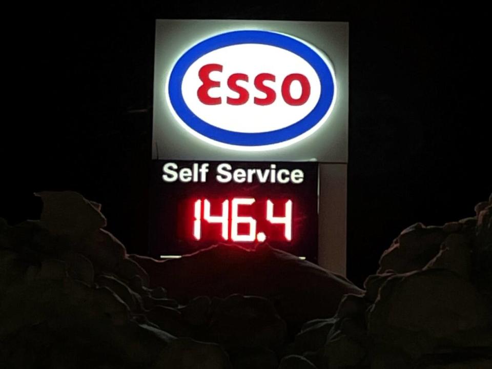 Gas prices again creeping toward record highs on P.E.I.  (Mitch Cormier/CBC - image credit)