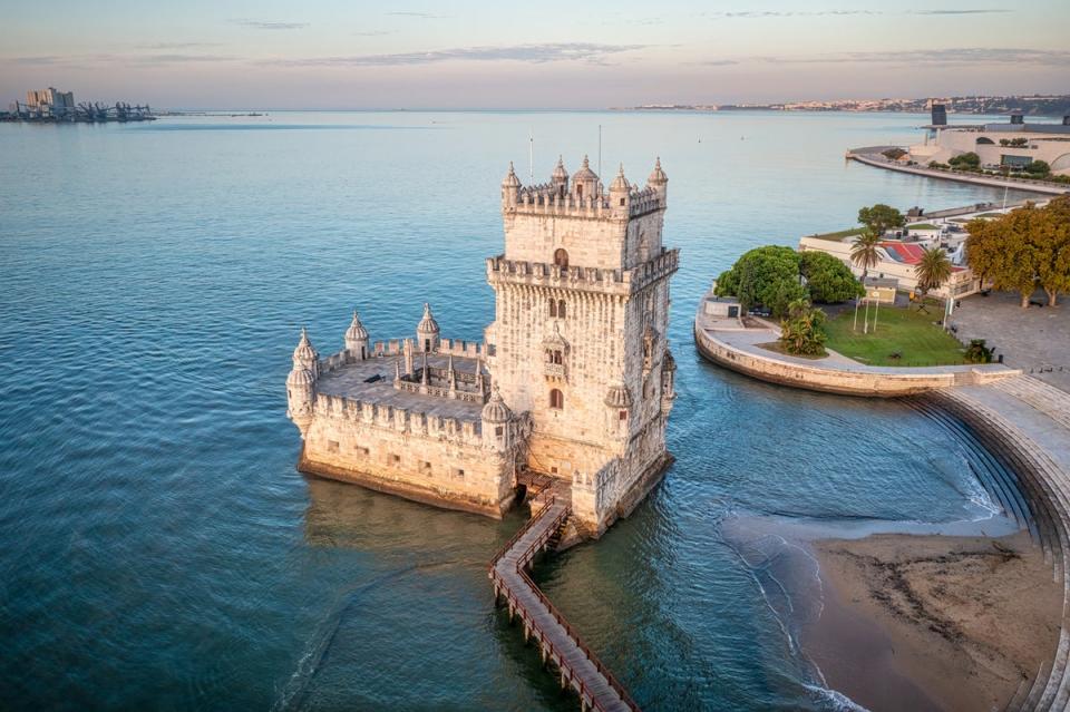 Belem station is reached by train from Cais do Sodre in less than 10 minutes, with a walk of around 20 minutes to the Tower (Getty Images)