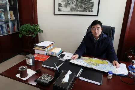 Qu Hui, vice president of Shangfeng Cement, is pictured at his office at the company headquarters in Hangzhou, Zhejiang province, China December 19, 2018. REUTERS/Brenda Goh