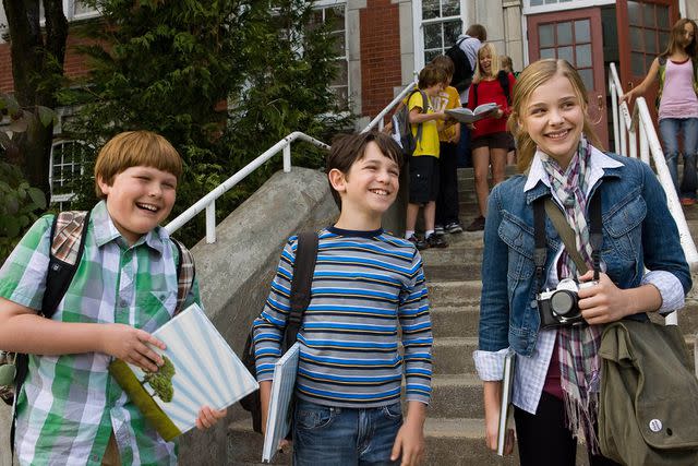 <p>Colour Force/Kobal/Shutterstock</p> Robert Capron, Zachary Gordon and Chloe Grace Moretz in "Diary of a Wimpy Kid" (2010)