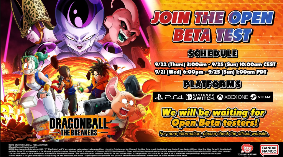 La Beta abierta de Dragon Ball: The Breakers