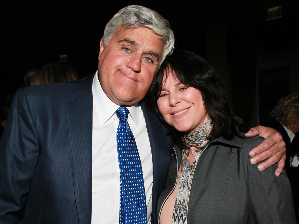 Jay Leno (L) and wife philantropist Mavis Leno attend the 7th Annual Eleanor Roosevelt Awards for Global Women's Rights at The Beverly Hills Hotel on April 26, 2011 in Beverly Hills, California