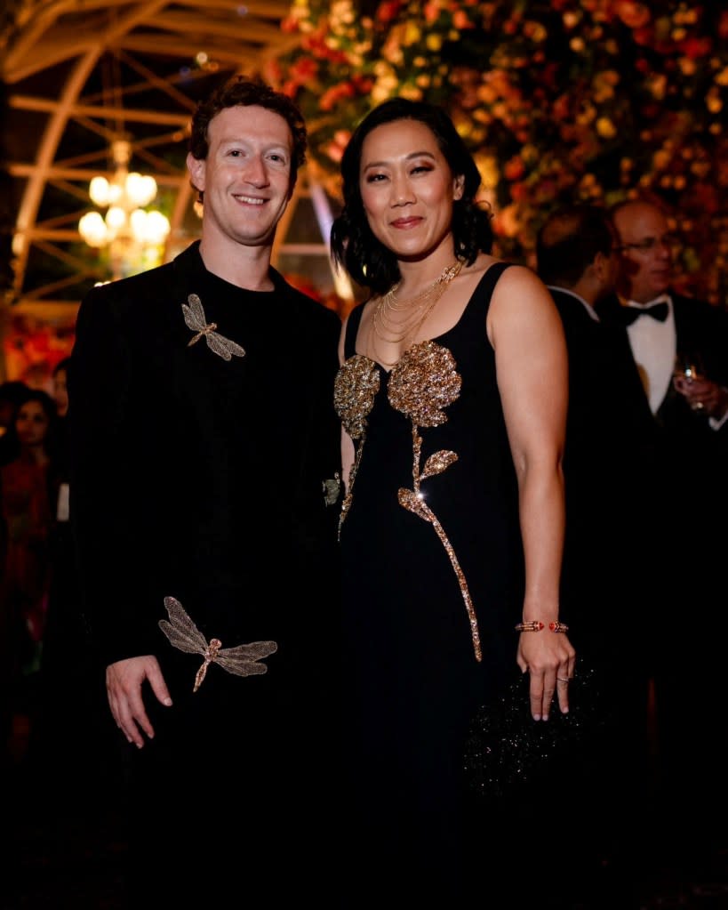 From geek to chic: Mark Zuckerberg and Priscilla Chan dolled up for the occasion. via REUTERS