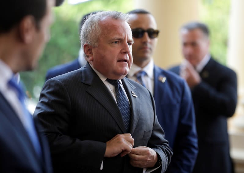 FILE PHOTO: U.S. Deputy Secretary of State John J. Sullivan arrives at the Lopez Palace in Asuncion