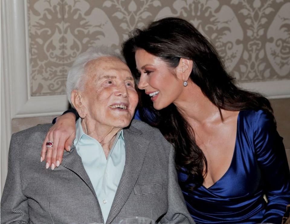 Kirk Douglas and Catherine Zeta-Jones