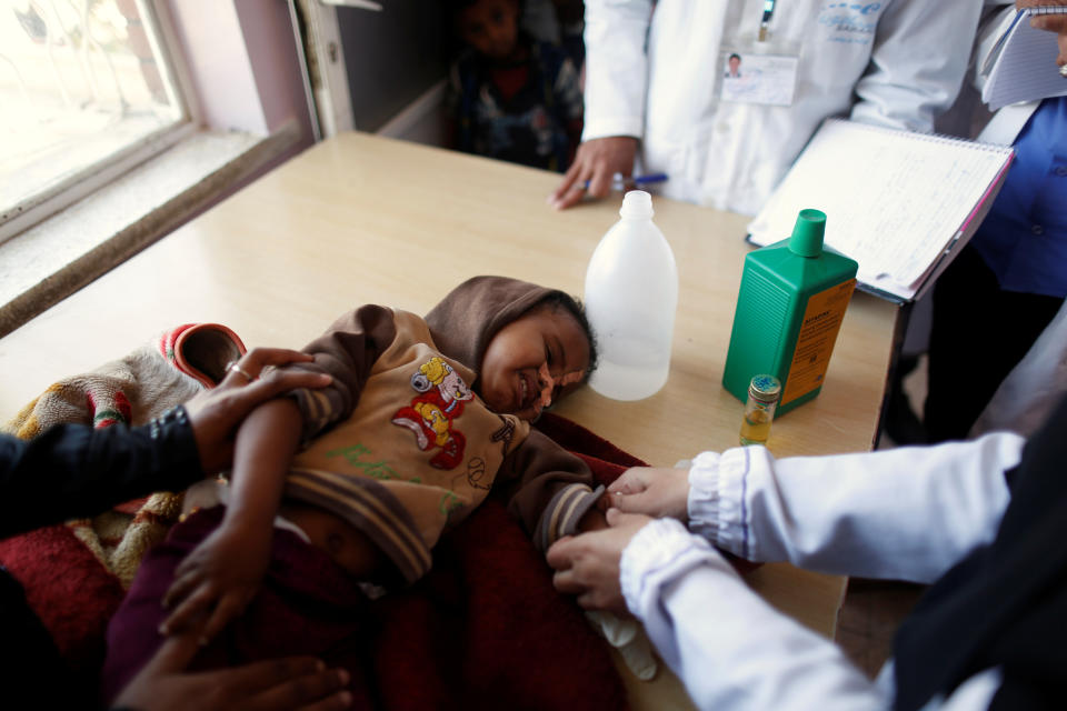 Malnutrition is increasingly common in Yemen, particularly among children. (Photo: Khaled Abdullah / Reuters)