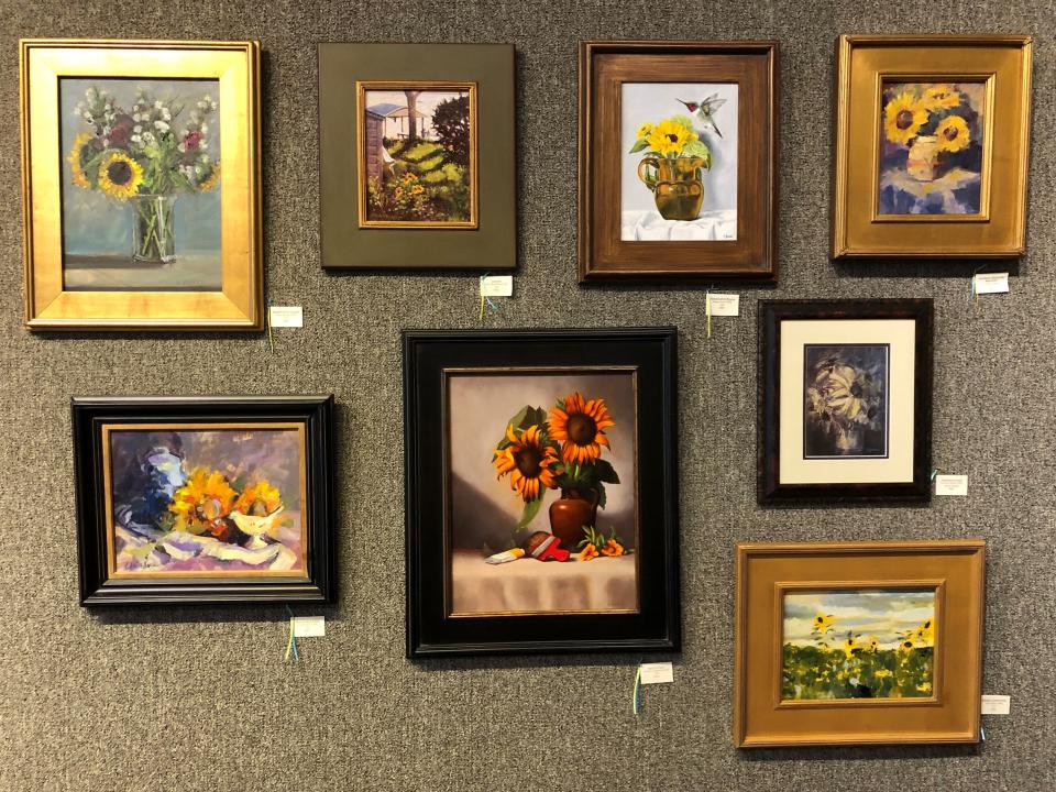 Here are a few of the sunflower-themed artworks up for auction to help the Ukrainian people.