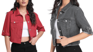 Miss Moly Cropped Denim Jacket