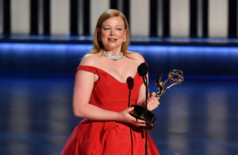 Sarah Snook at the Emmy Awards credit:Bang Showbiz