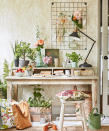 <p> Whether your home office space is more of a craft workshop or desk job area, it's important to layer up your surroundings with inspirational objects. </p> <p> From coffee table books and photos, to plants and trinkets, choose what items you wish to look at everyday that can help you do your best and give your tired eyes a pretty view. </p> <p> This works particularly well for adding character and personality to shed offices, which tend to have a less decorated finish. </p>