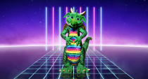 <em>The Masked Singer</em>'s Dragon looks far from a fire-breathing monster. (ITV)