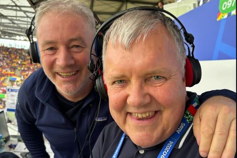 ITV's Clive Tyldesley with Ally McCoist