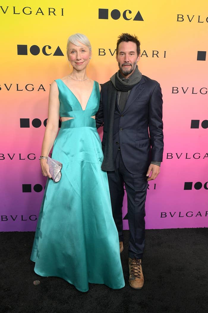 Alexandra Grant and Keanu Reeves