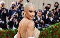 Sie postet gerne Fotos von sich in ihrer Unterwäsche-Kollektion oder von ihren vier Kindern: Kim Kardashian besitzt 364 Millionen Instagram-Follower. (Bild: 2022 Getty Images/Jamie McCarthy)