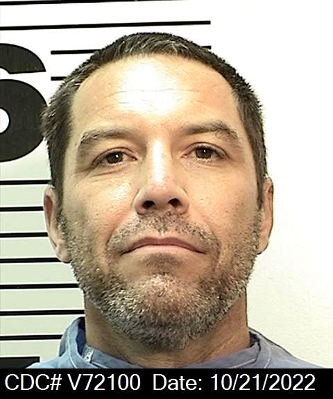 Scott Peterson’s prison inmate mugshot from October of 2022.