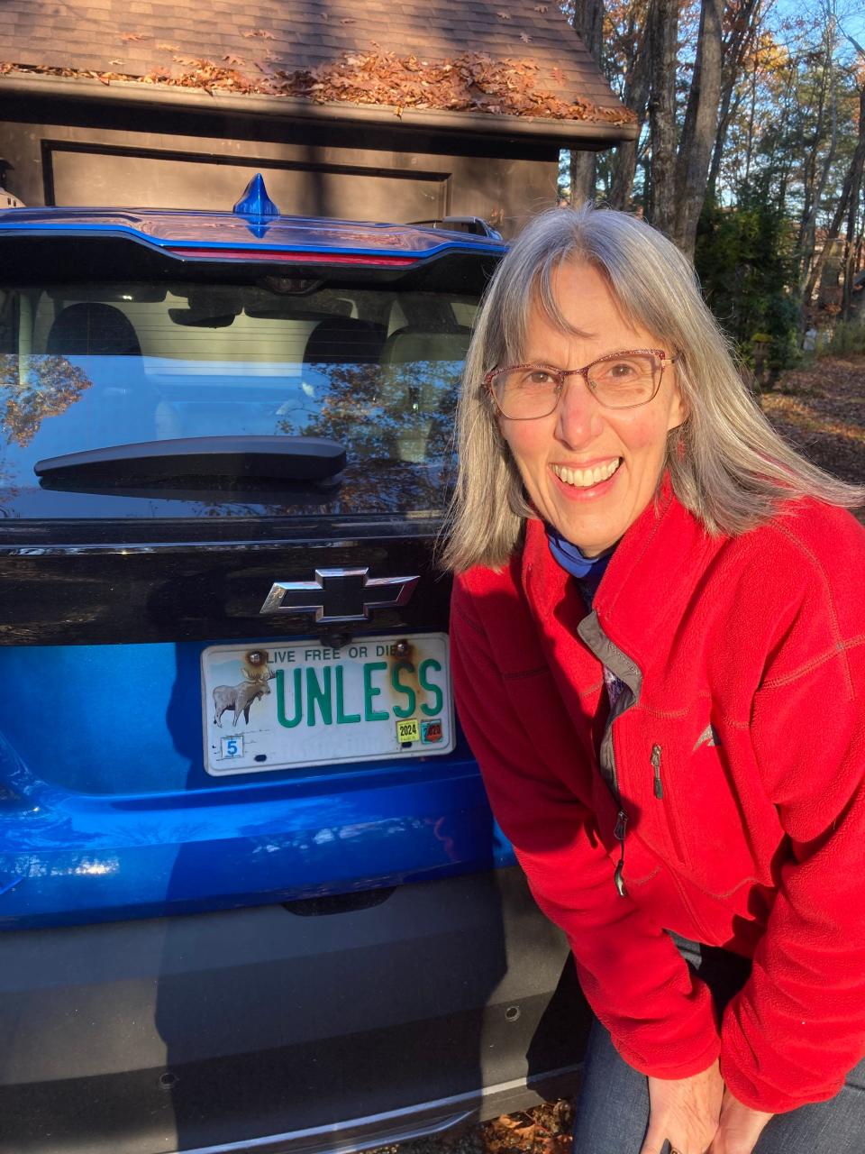 Ruth Smith's number plate has an important Earth Day message.
